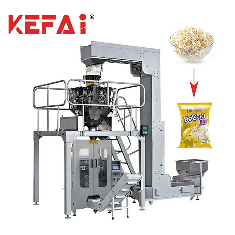 KEFAI ملٹی ہیڈ وزنی پاپ کارن پیکنگ مشین